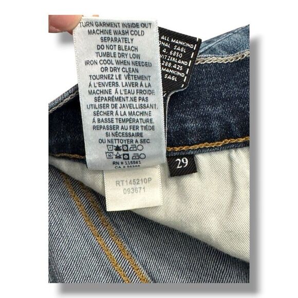 7 For All Mankind Carsen Denim Jeans Blue Straight Casual Midrise Women's Sz 29 - Picture 13 of 13